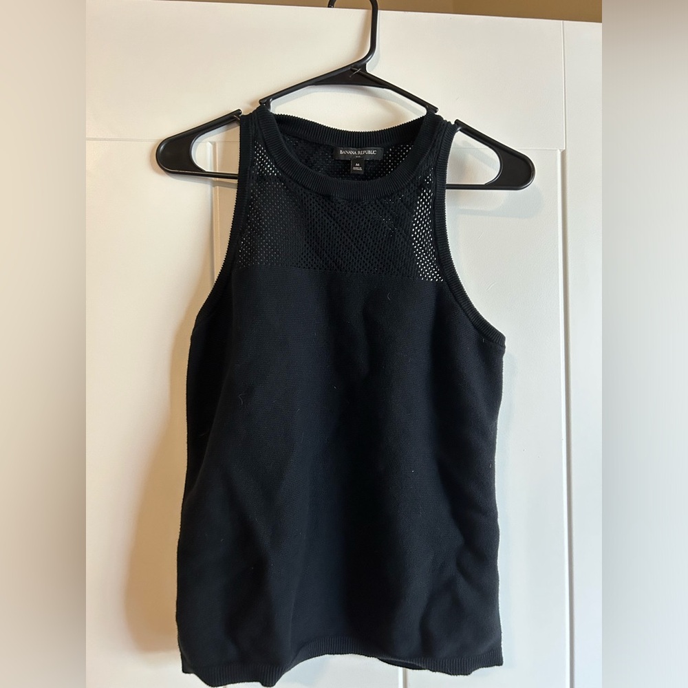 Banana Republic Size M Mesh Cotton Tank Top